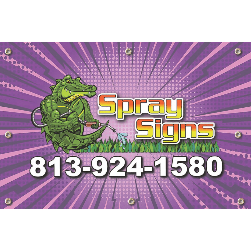 Outdoor Vinyl Banners Spray Signs